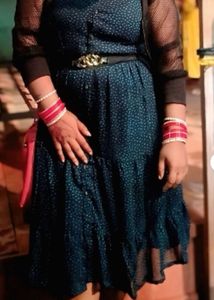 Green Tiered Midi Dress