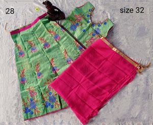 32 No. Green Lehanga Choli