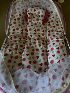 Baby Mattress With Pillow And Mosquito Net