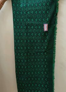 Emerald Green Heart Print  Blanket