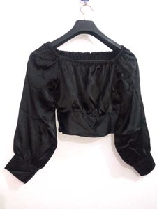 Fancy Black Crop Top