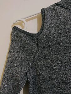 Silver Glittery Party Wear Bodycon Dress