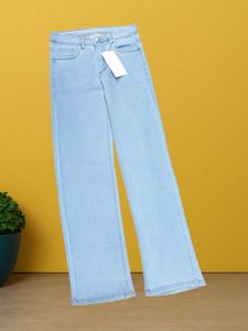 🤑L@95 Size-28 Light Wash Wide Leg Jeans