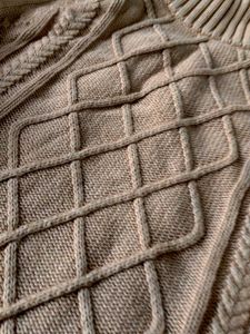 Classic Cable Knit Mock Neck Sweater