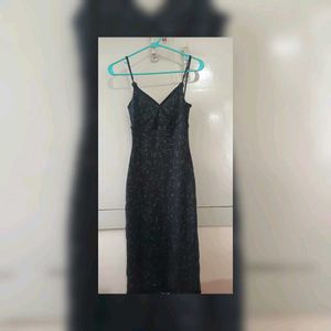 Black Sequin Bodycon Dress