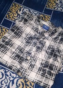 Plaid Button-Down Top