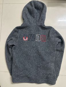 Arena Gray Zip-Up Hoodie