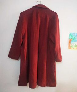 Burgundy Vintage Coat Wool