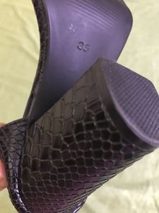 Croc Textured Heel 3.5 inches(UK-2)ind 35