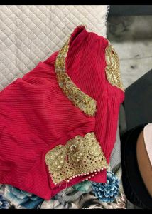 Elegant Pink &amp; Cream Saree