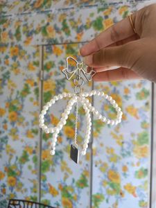 Pearl Bow Keychain
