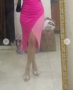 Pink One Shoulder Bodycon Dress