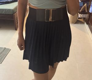 Wide Black &amp; Gold Statement Belt