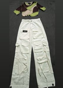 White Cargo Jeans