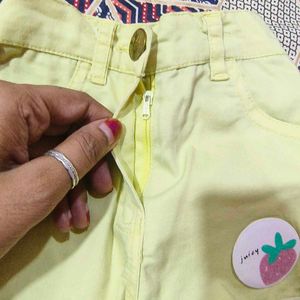 Baby Girl Yellow Shorts