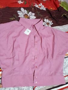 Crop Magenta Shirt🌸🫠