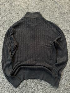 Gray Quarter-Zip Sweater