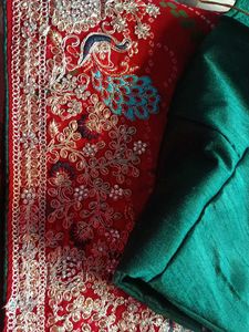 Bridal Saree  Blouse 44 Inch No coins❌ Fix Rate