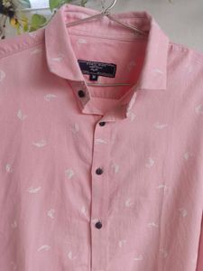 Pink Patterned Casual Shirt