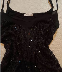 Sparkly Black Tank Top