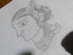 "Grace in Tradition"pencil Art 🎨