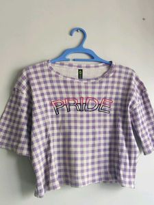 Pride Gingham Crop Top