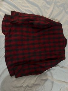 Red &amp; Black Plaid Blazer