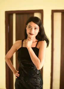 Black Sequin Dress