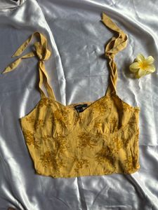 Mustard Floral top