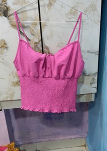 Pink Crop Top