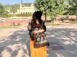 Embroidered net top bikini &amp; flared plazo set