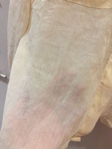 Beautiful Cream Sheer Button-Down Shirt
