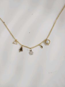 Gold Charm Necklace Layers