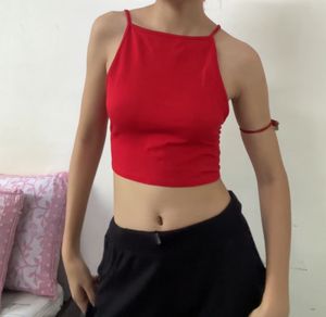Garage red Back less Crop Top ❤️