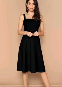 Chic Black Midi Dress