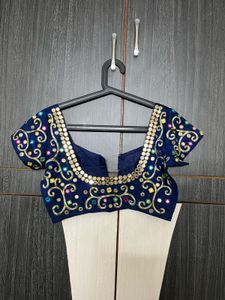 Embroidered Mirror Work Blouse