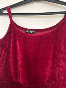 SHORT MINI VELVET DRESS