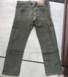 Olive Green Corduroy Pants [Cottage]