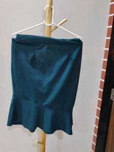 Green Ruffled Skirt