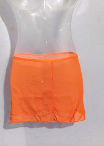 Orange Mini Skirt