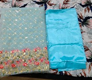 Dress Matrial With Astar And Bottom