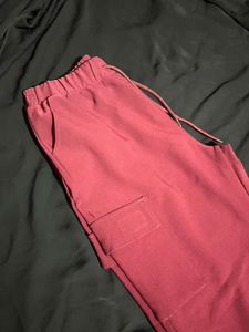 Urban Edge: Maroon Cargo Joggers
