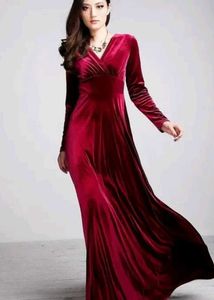 Elegant Velvet Gown