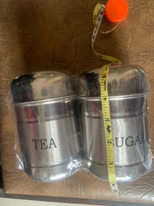 Brand New Tea Sugar Steel Containers