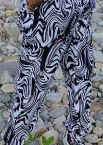 Zebra Print Cargo With Black Belt