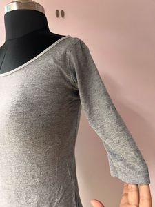 Grey Sleeve Top