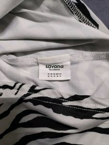 Zebra Print Darted Cami Top