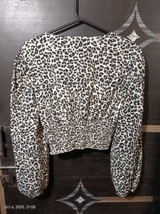 Leopard Print Crop Top