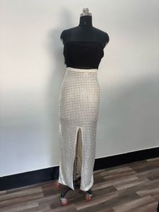 Studded Slit Dress