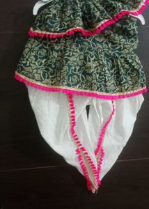 Cute little baby girl Dhoti kurti set..